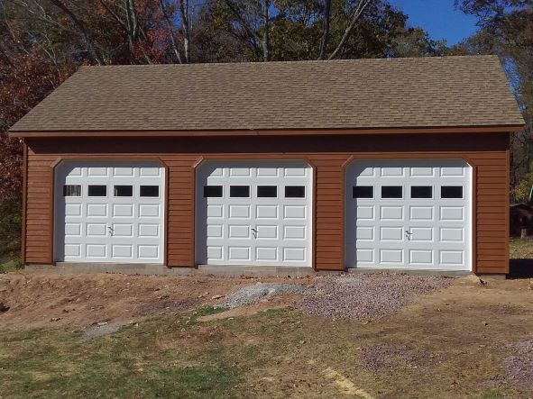 three car garage