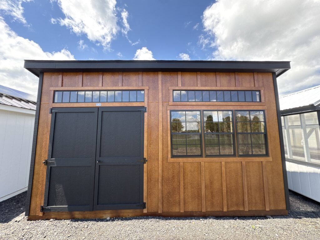 10x16 Modern Black&Cedar-LB25003- Leesburg