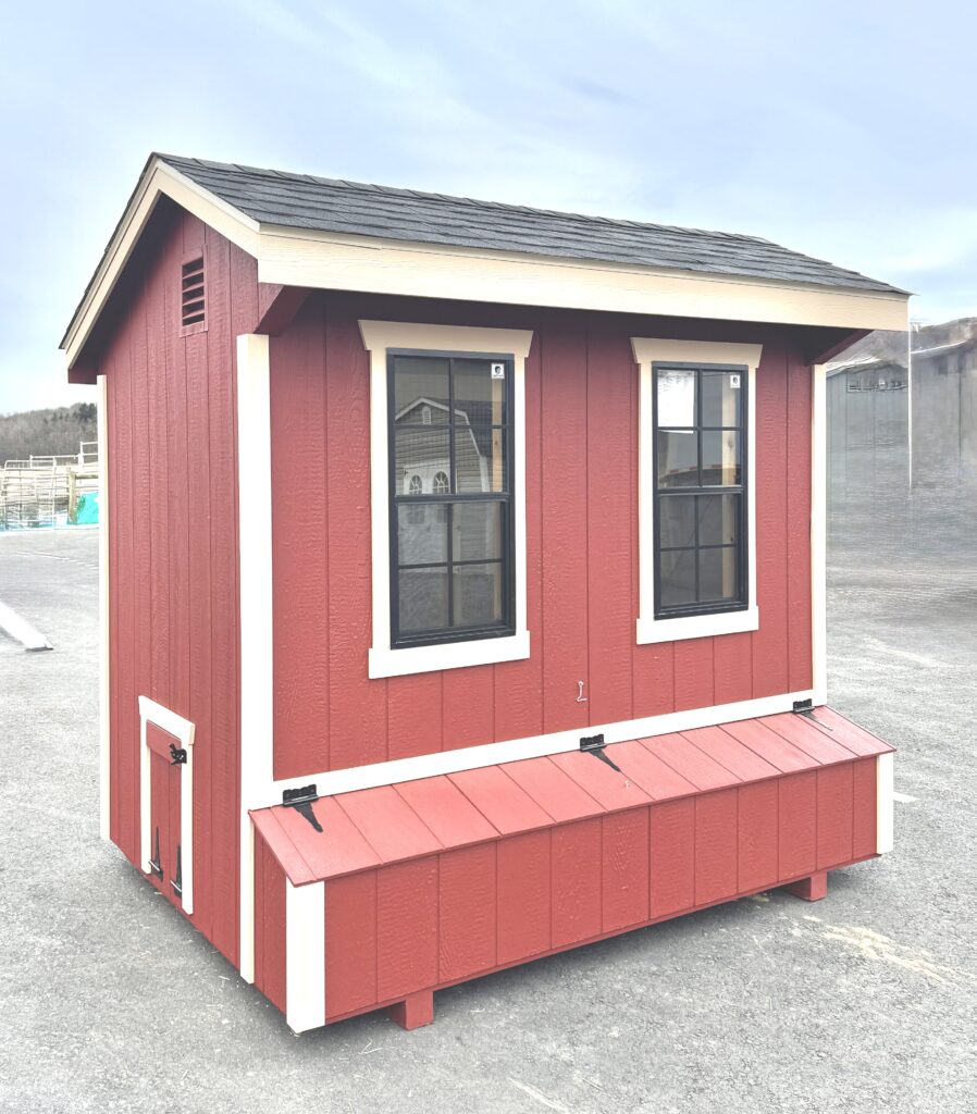 6x8 Chickencoop-Red- Frederick